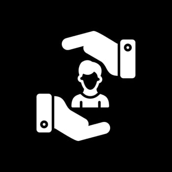 Product Glyph Inverted Icon Design vector