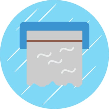 Foil Flat Circle Icon Design vector