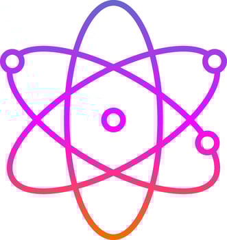 Science Line Gradient Icon Design vector