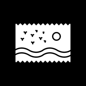 Photo Glyph Inverted Icon Design vector