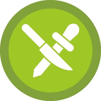 Sharpening Glyph Due Circle Icon Design vector