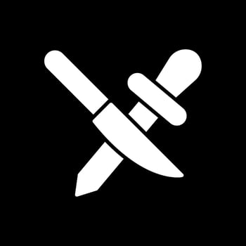Sharpening Glyph Inverted Icon Design vector