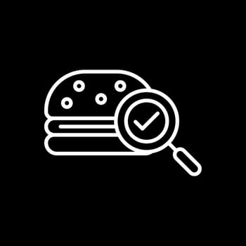Fast Food Line Inverted Icon Design vector