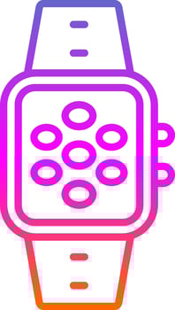 Apps Line Circle Sticker Icon vector