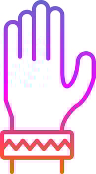 Bracelet Line Circle Sticker Icon vector