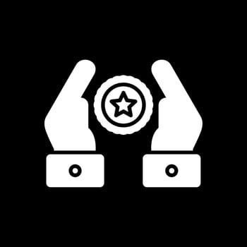 Premium Quality Glyph Inverted Icon Design vector