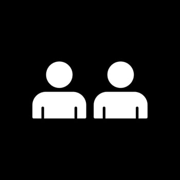 Person Glyph Inverted Icon Design vector