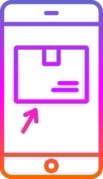 Order OnLine Circle Multi Circle Line Gradient Icon Design vector