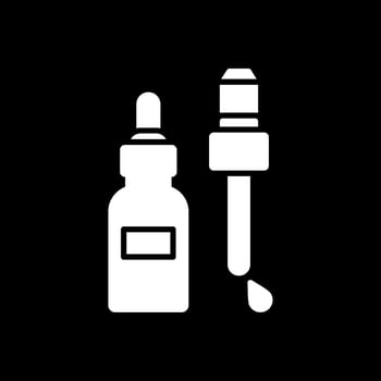 Serum Glyph Inverted Icon Design vector