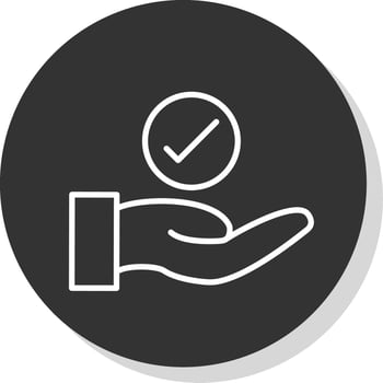 Choice Glyph Due Circle Icon Design vector