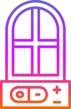 Light Line Circle Sticker Icon vector