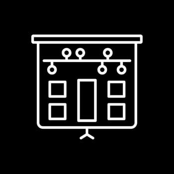 Storyboard Line Inverted Icon Design vector