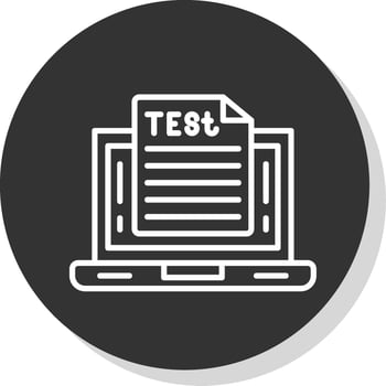 OnLine Circle Multi Circle Test Glyph Due Circle Icon Design vector