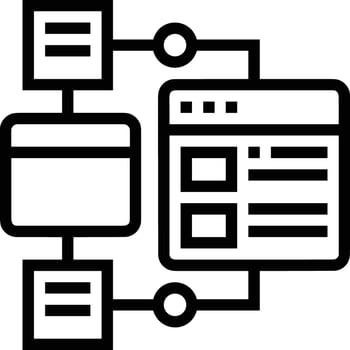 Storage data icon symbol image for database illustration vector