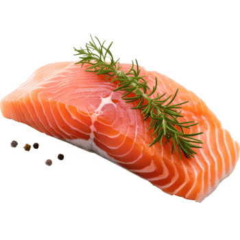 salmon steak isolated on transparent background png