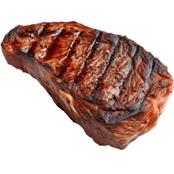 slice beef steak isolated on transparent background png