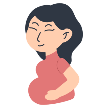 Pregnant woman illustration png