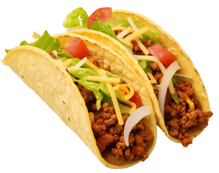 taco isolated on transparent background png