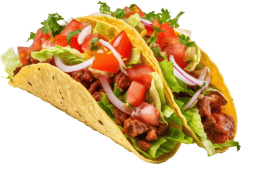 taco isolated on transparent background png