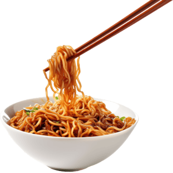 noodles isolated on transparent background png