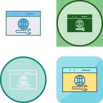 Unique Web Support Icon Design vector