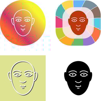 Unique Online Support Icon Design vector