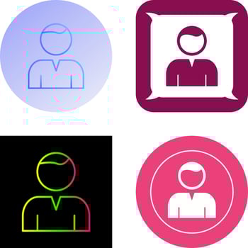 Unique User Icon Design vector