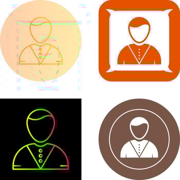 Casino Dealer Icon Design vector