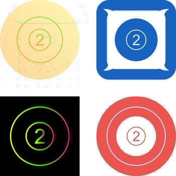 Pool Ball Icon Design vector