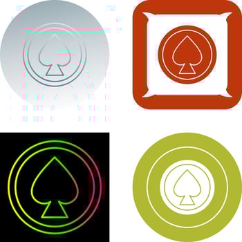 Unique Spade Icon Design vector