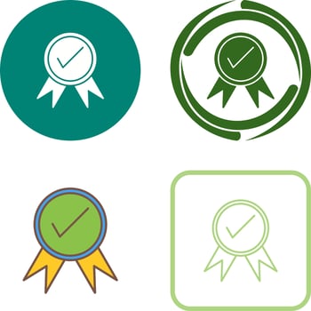Unique Quality Control Icon Design vector