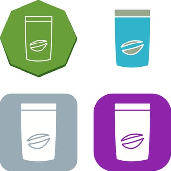 Coffee Bag Icon Design vector