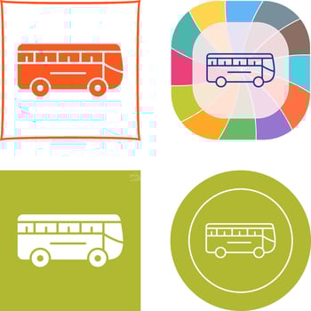 Bus Icon Design vector