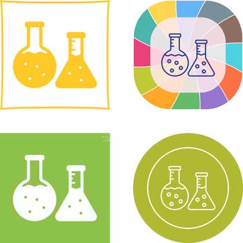 Flask Icon Design vector