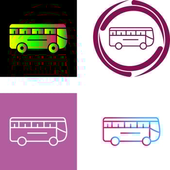 Bus Icon Design vector