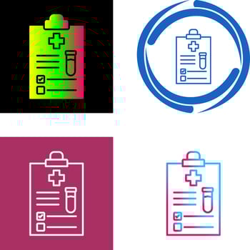 Medical Report Icon Design vector