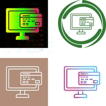 Online Payment Icon Design vector