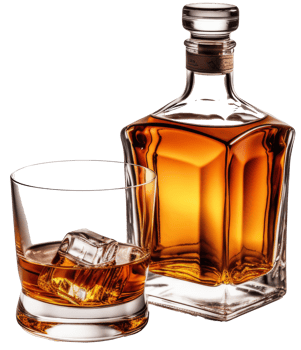 wisky isolated on transparent background png