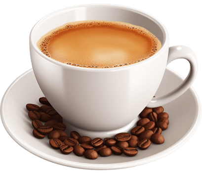 hot coffee isolated on transparent background png