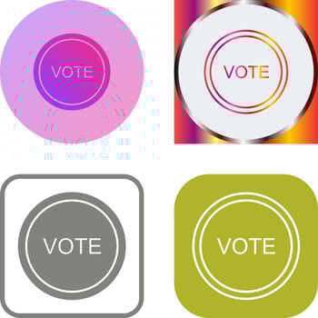 Vote Link Icon Design vector