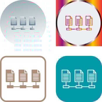 Network Files Icon Design vector