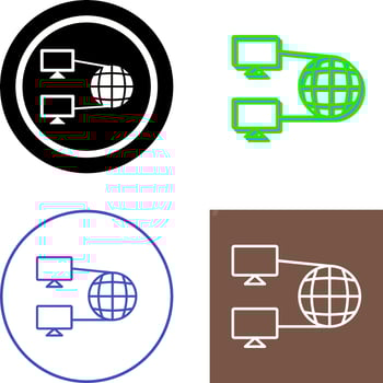 Internet Connectivity Icon Design vector
