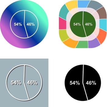 Candidate Stats Icon Design vector