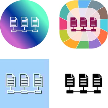 Network Files Icon Design vector