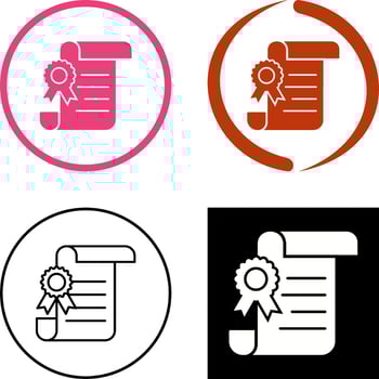 Legal Paper Icon Design vector