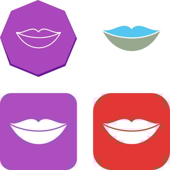 Lips Icon Design vector