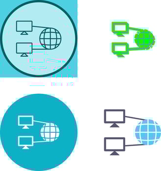 Internet Connectivity Icon Design vector