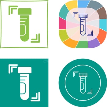 Test Tube Icon Design vector