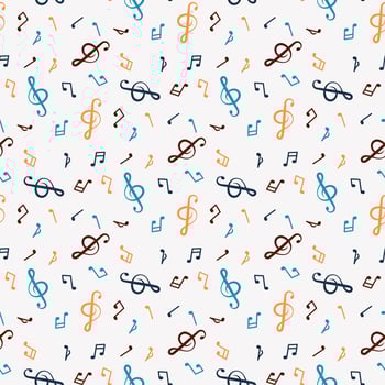 musical notes pattern vector