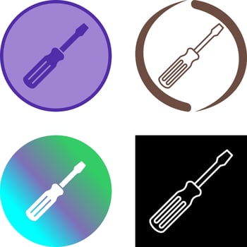 Screw driver Icon Design vector